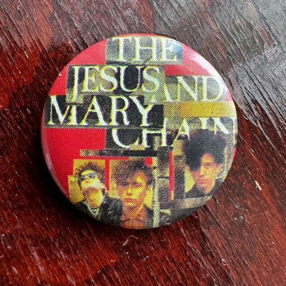Vintage 1980’s The Jesus & Mary Chain Pin Alternative Rock Music - Picture 5 of 5
